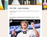 Tech Class - Jack Andraka Ted Talk Video Response (Google Forms)