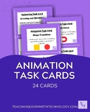 Tech Lesson - Animation TASK CARDS - K-5