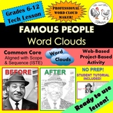 Tech Lesson - Famous People Word Clouds {Technology Lesson Plan}