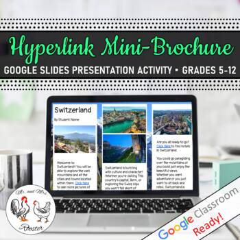 Preview of Tech Lesson - Hyperlink Destination Mini-Brochure