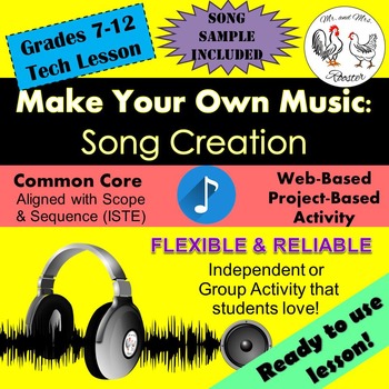Preview of Tech Lesson - Make Your Own Music: Song Creation {Technology Lesson Plan}