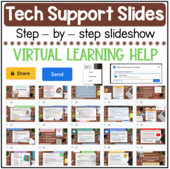 Preview of Tech Support Slideshow for Virtual Learning