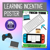 Tech Time Incentive Reward Chart Poster - Not Program Spec