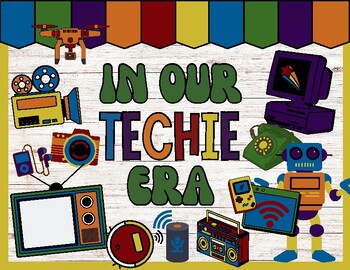 Preview of Techie Era {autumn} Bulletin Board Set | Computer Lab