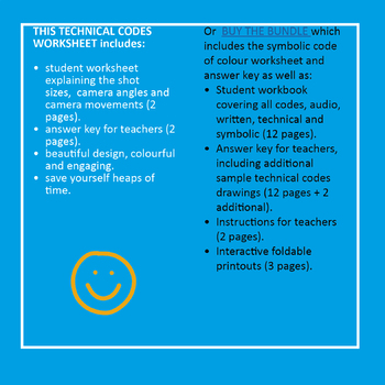 Media Literacy Technical Codes Worksheets By Media And English