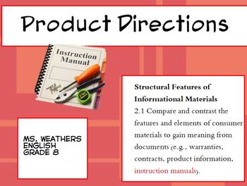 Preview of Technical Docs. PRODUCT DIRECTIONS AND WARRANTIES