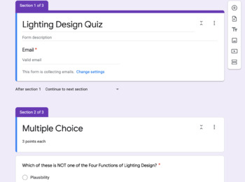 Preview of Technical Theater - Lighting Design Unit with Quiz and Review