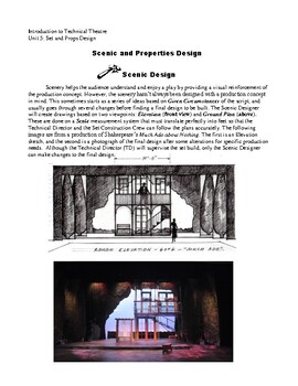 Preview of Technical Theater Part Five: Set and Props Design