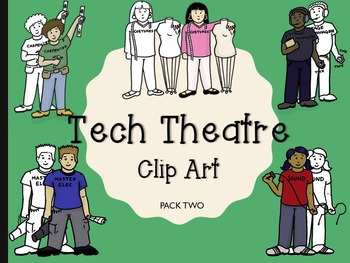 Preview of Technical Theatre Clip Art (people)