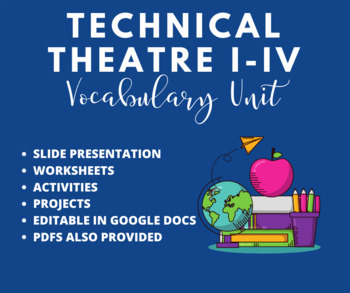 Preview of Technical Theatre I-IV: Vocabulary Unit