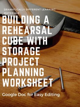 Preview of Technical Theatre Stagecraft Rehearsal Cube with Storage Project Bundle