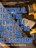 Technical Theatre Template Bundle- Updated November 2021
