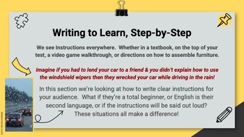 Preview of Technical Writing / Business English - 4 Writing Instructions PPT & Guided Notes