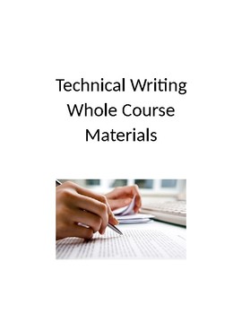 Preview of Technical Writing Course Materials