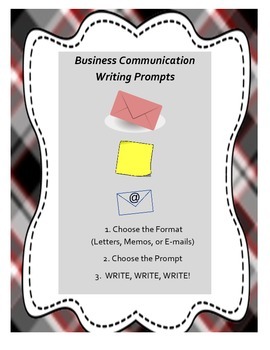 Preview of Business Communication Writing Prompts: Choose the Format,  Scenario, and Write!