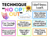 Technique No Opt Out | Guiding Question Posters For Students