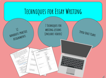 Preview of Techniques for Essay Writing (Perfect for Distance Learning)