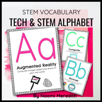 Preview of Technology Word Wall | Printable Alphabet Posters