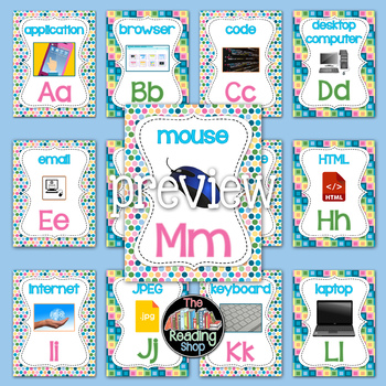 Technology Alphabet Posters by The Reading Shop | TpT