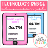 Technology Classroom Job Badge