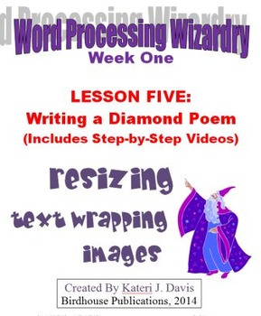 Preview of Technology & Computer Basics:  WP-Writing a Diamond Poem