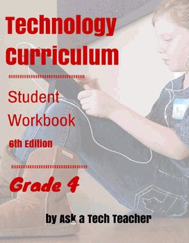 Preview of Technology Curriculum Student Workbook Grade 4 (Room License)