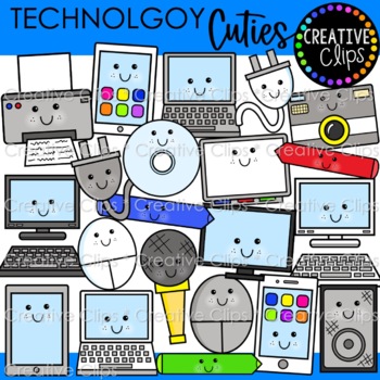 Preview of Technology Cuties (Technology Clipart)