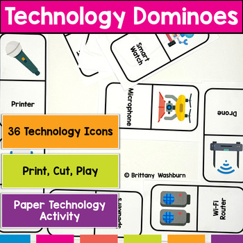 Preview of Technology Dominoes Printable Computer Lab Activity