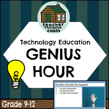 Preview of Technology Education Genius Hour (Grades 9-12) [DISTANCE LEARNING]