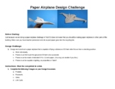 Technology Education - Paper Airplane Design Challenge