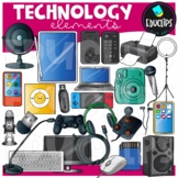 Technology Elements Clip Art Set {Educlips Clipart}