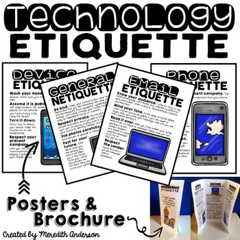 Preview of Technology Etiquette Netiquette Email and Cell Phone Reminders