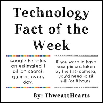 Preview of Technology Fact of the Week