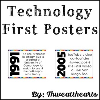Preview of Technology Firsts Posters