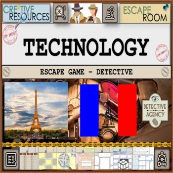 Preview of Technology French Escape Room