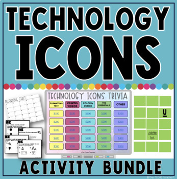 Preview of Technology Icons Activity Bundle