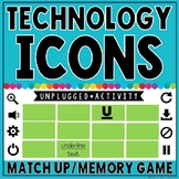 Technology Icons: Match Up/Memory Game
