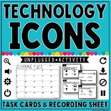 Technology Icons: Task Cards & Recording Sheet