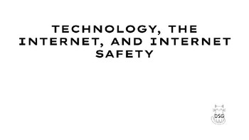 Preview of Technology, Internet, and Internet Safety