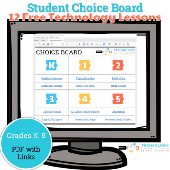 Preview of Technology Lessons Choice Board