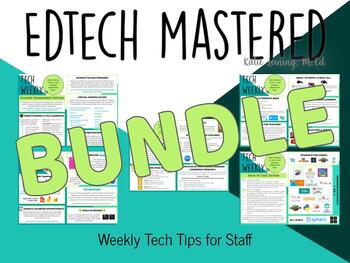 Preview of Technology Newsletter: Tech Weekly #6-10 BUNDLE (Editable)
