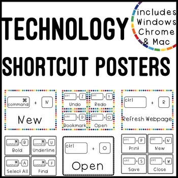Preview of Computer Shortcut Posters