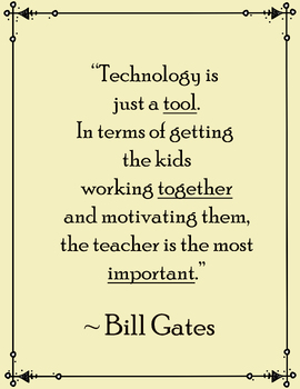Preview of Technology Quotes for Computer Science or Career Tech