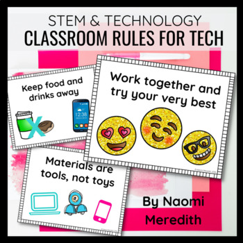 Preview of Classroom Rules for Technology | Rules for Technology in the Classroom