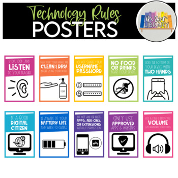 Preview of Technology Rules Posters