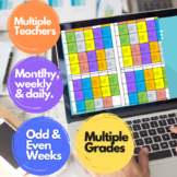 Technology Schedule Multiple Grades Teachers Daily Weekly 