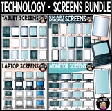 Technology - Screens Clip Art Bundle {Educlips Clipart}