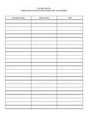 Technology Sign-Out Sheet