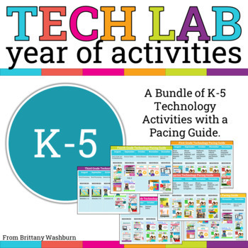 Preview of Technology Skills Activities Bundle for your Computer Lab Curriculum Grades K-5