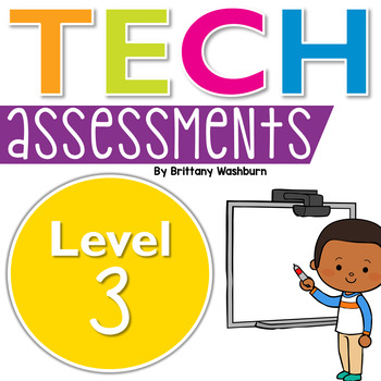 Preview of Technology Skills Assessments - Level 3 Print and Digital